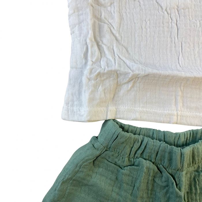 SET DE 2 PIESE CU TRICOU SI PANTALONI SCURȚI [3]