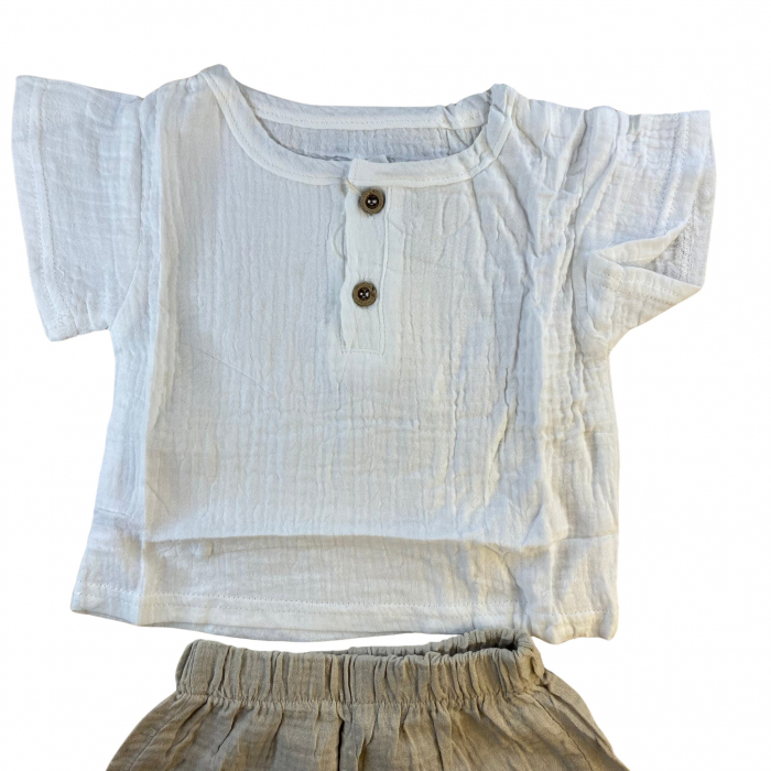 SET DE 2 PIESE CU TRICOU SI PANTALONI SCURȚI [3]
