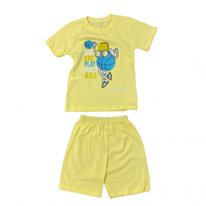 SET DE 2 PIESE CU TRICOU SI PANTALONI SCURȚI [1]
