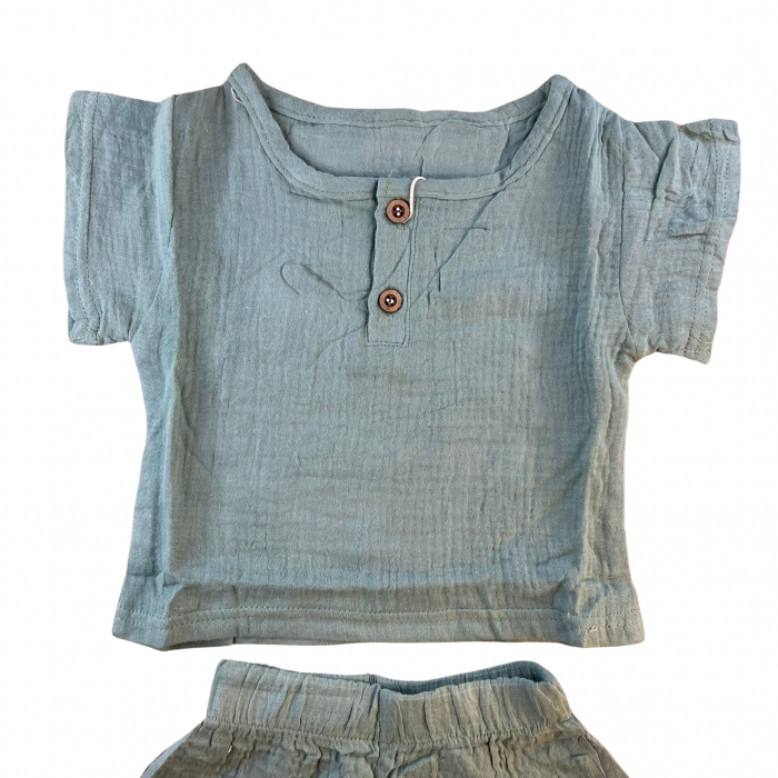 SET DE 2 PIESE CU TRICOU SI PANTALONI SCURȚI [3]