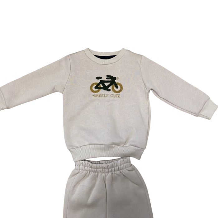 Set trening cu bluză imprimată „Wheely Cute” și pantaloni comozi [2]