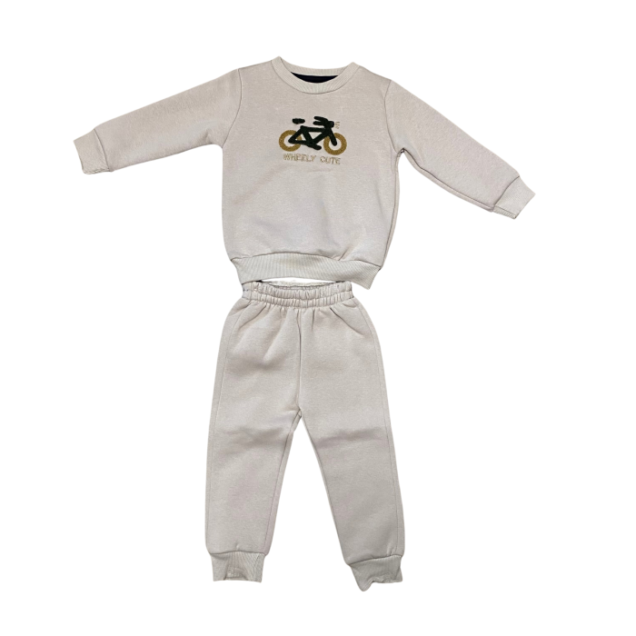 Set trening cu bluză imprimată „Wheely Cute” și pantaloni comozi [1]