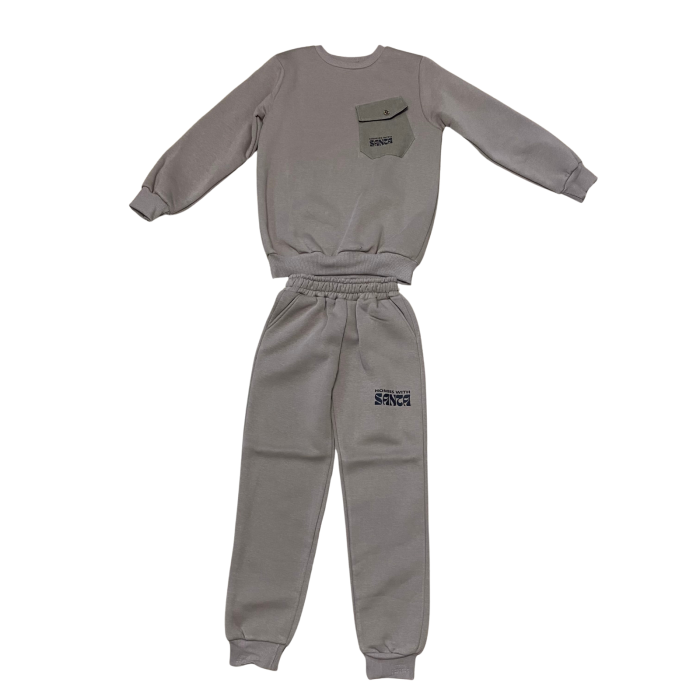 Trening cu buzunar aplicat și imprimeu lateral [1]