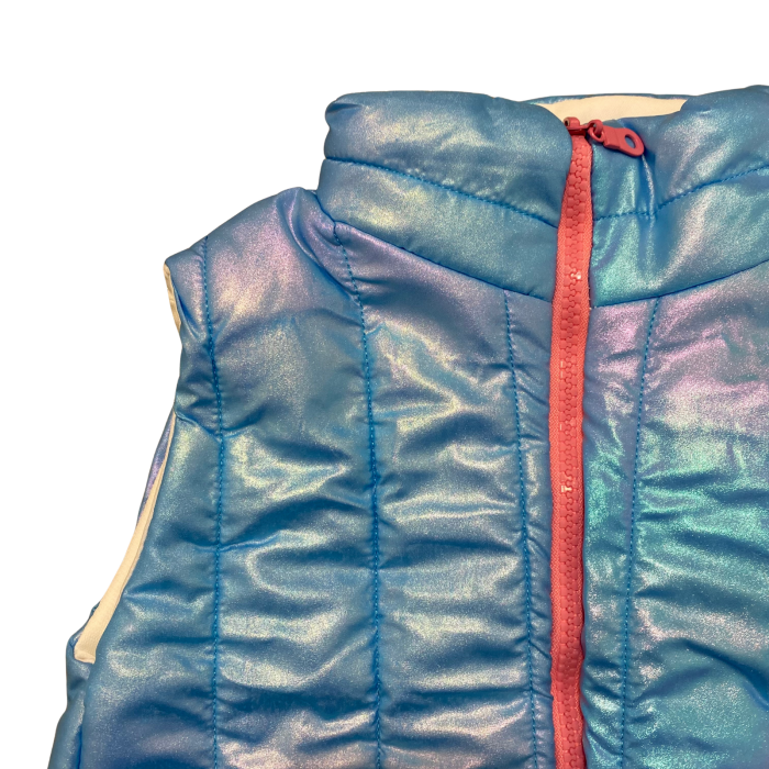 Vesta copii groasă albastru holografic cu fermoar [2]