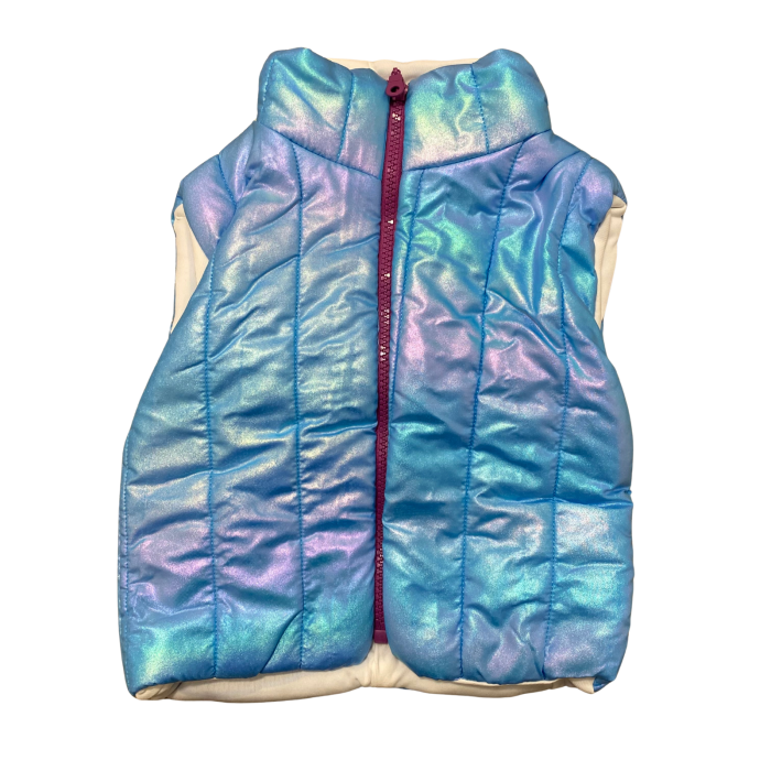 Vesta copii groasă albastru holografic cu fermoar [1]