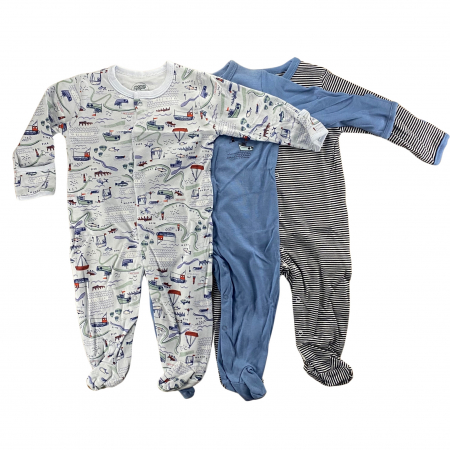 Bebeluși băieți - 3 PERECHI DE PIJAMA-SALOPETǍ