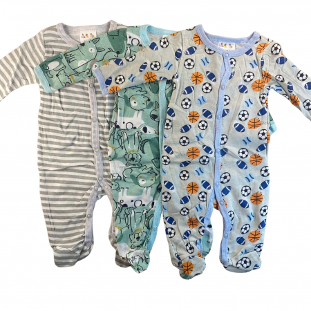 Bebeluși băieți - 3 PERECHI DE PIJAMA-SALOPETĂ