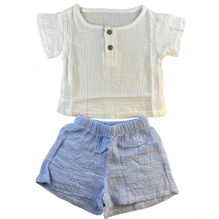 Seturi și compleuri - SET DE 2 PIESE CU TRICOU SI PANTALONI SCURȚI