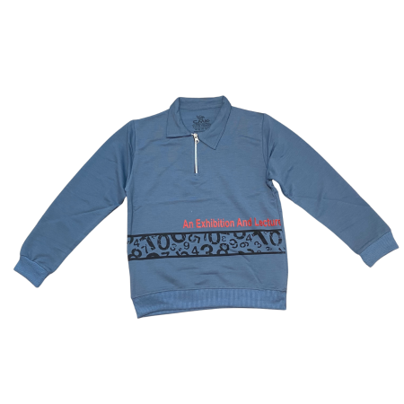 Tricouri si Bluze - Bluză copii cu fermoar și inscripție Exhibition