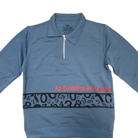 Bluză copii cu fermoar și inscripție Exhibition [1]