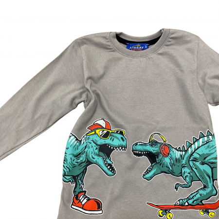 BLUZĂ CU MANECĂ LUNGĂ CU IMPRIMEU [1]