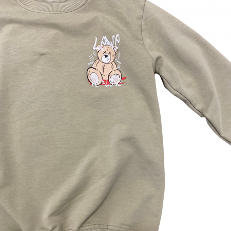 BLUZĂ CU MANECĂ LUNGĂ CU IMPRIMEU DIN MOLTON [1]