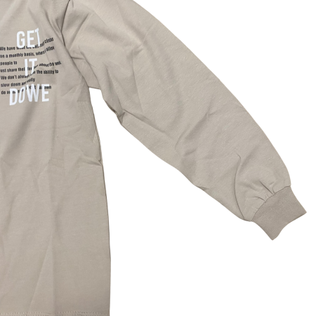 Bluză copii gri cu imprimeu negru și text „GET IT DONE” [2]