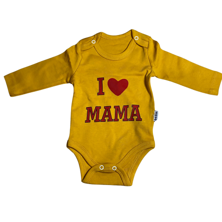 Bebeluși băieți - Body bebe cu mânecă lungă – model I ❤️ Mama