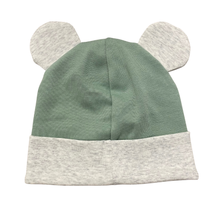 Căciuliță pentru bebeluși din bumbac, cu urechiușe și imprimeu Mickey Mouse [3]