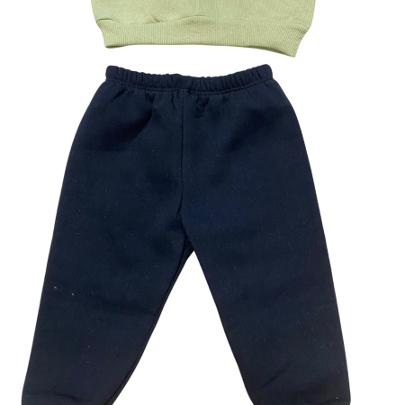 Compleu băiețel albastru „Brooklyn Ballers” – bluză sport și pantaloni negri [2]