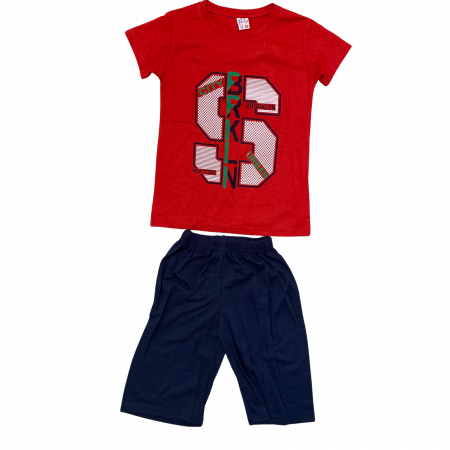 Baieți - SET TRICOU SI PANTALONI CU IMPRIMEU