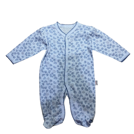 Salopete - Salopetă bebe cu imprimeu floral și închidere frontală