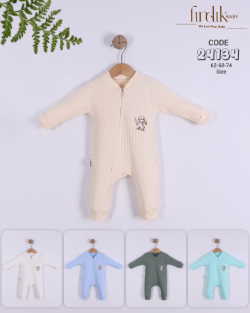 Articole de iarna - Salopetă bebe cu iepuraș pe piept – Fırdık Baby