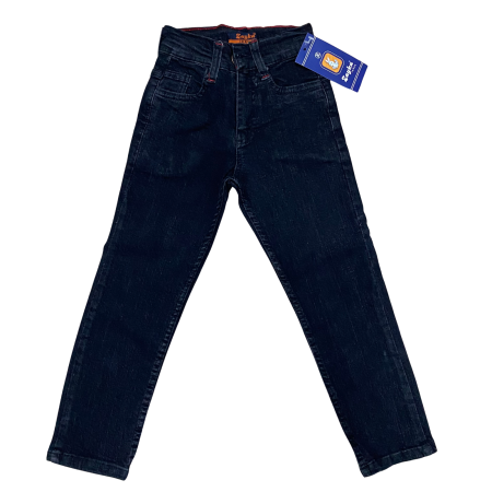 Baieți - Blugi clasici albastru închis pentru copii – model confortabil din denim elastic