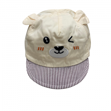 Bebeluși fete - ȘAPCĂ DE BUMBAC CU URECHI