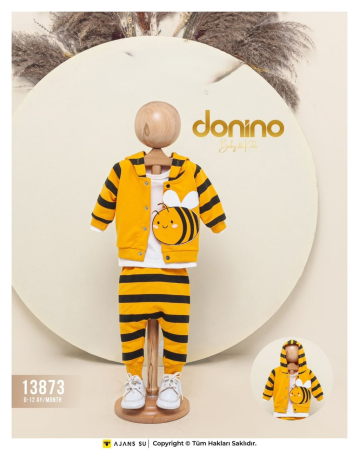 Articole de iarna - Compleu bebe 3 piese cu imprimeu albinuță imprimeu