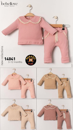 Fete - Set bebe – guler dantelat elegant