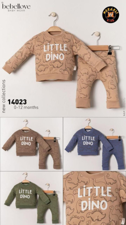 Articole de iarna - Set bebe – Little Dino cu imprimeu