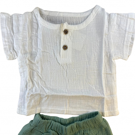 SET DE 2 PIESE CU TRICOU SI PANTALONI SCURȚI [3]