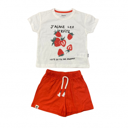 Seturi și compleuri - SET DE 2 PIESE CU TRICOU SI PANTALONI SCURȚI