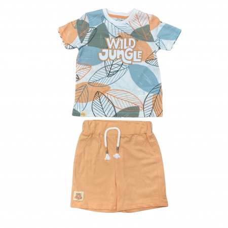 Seturi și compleuri - SET DE 2 PIESE CU TRICOU SI PANTALONI SCURȚI