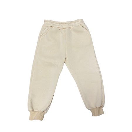 Set trening cu bluză și pantaloni, buzunar frontal și imprimeu ursuleț [2]