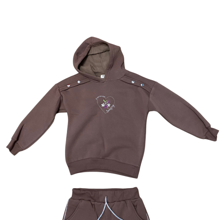 Set trening cu hanorac cu glugă și pantaloni cu dungi laterale [1]