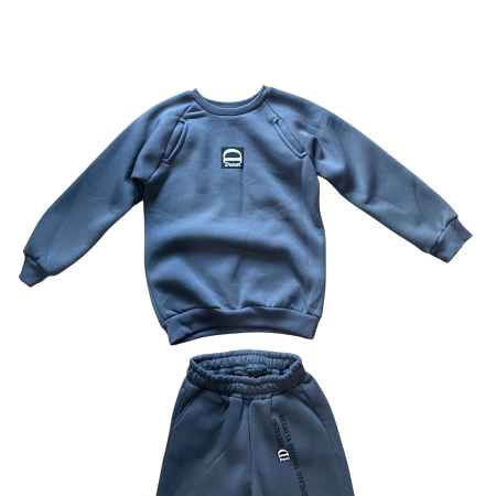 Set trening cu bluză simplă și pantaloni cu imprimeu „Dunst” [1]