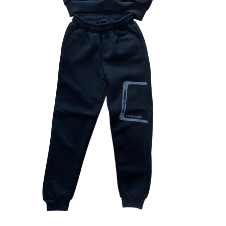 Set trening cu bluză și pantaloni cu imprimeu lateral [2]