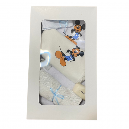 Evenimente - Trusou Botez Băiețel Mickey Mouse – set complet cu prosop, săpun și accesorii