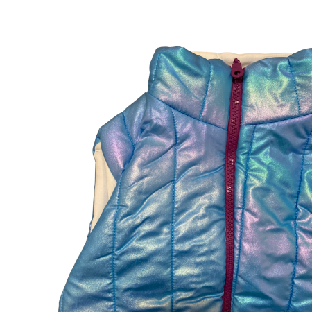 Vesta copii groasă albastru holografic cu fermoar [1]