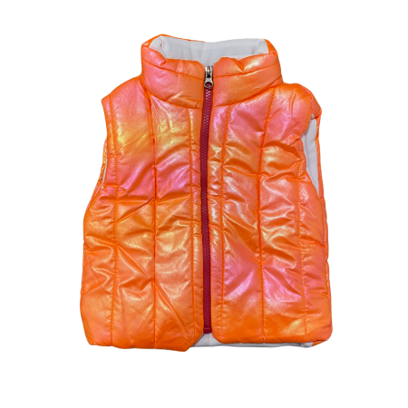 Bebeluși băieți - Vesta copii groasă portocaliu holografic