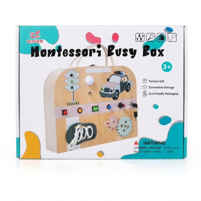 Busy board Montessori din lemn- Trafic rutier [3]
