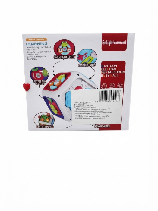 Cub educativ multifunctional- Jucarie senzoriala pentru bebelusi [3]