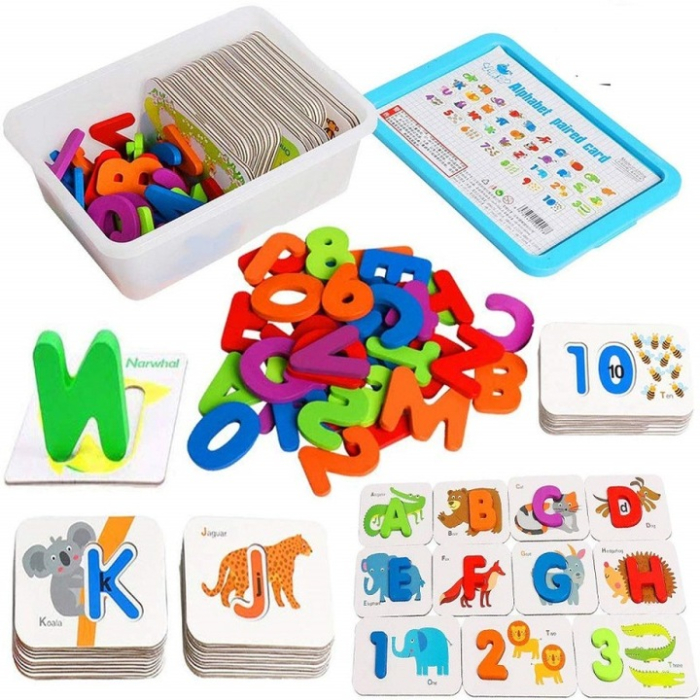Set de carduri educative- Alfabet si numere cu imagini [3]