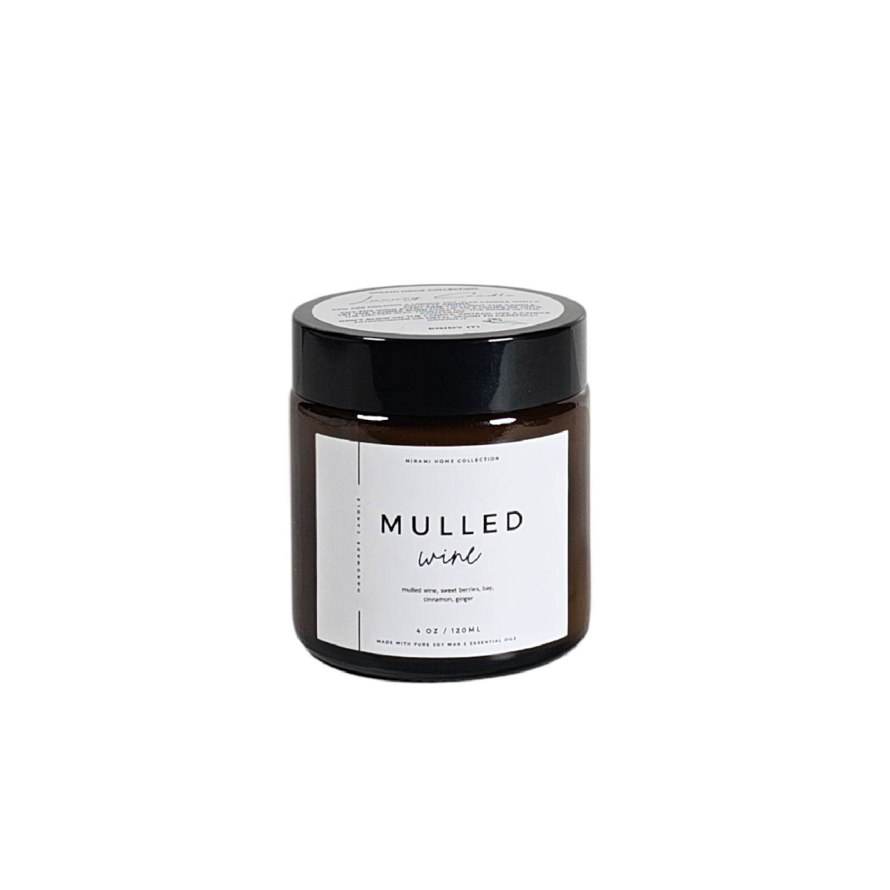 Lumanare parfumata din ceara de soia premium, Mulled Wine, 120ml [1]