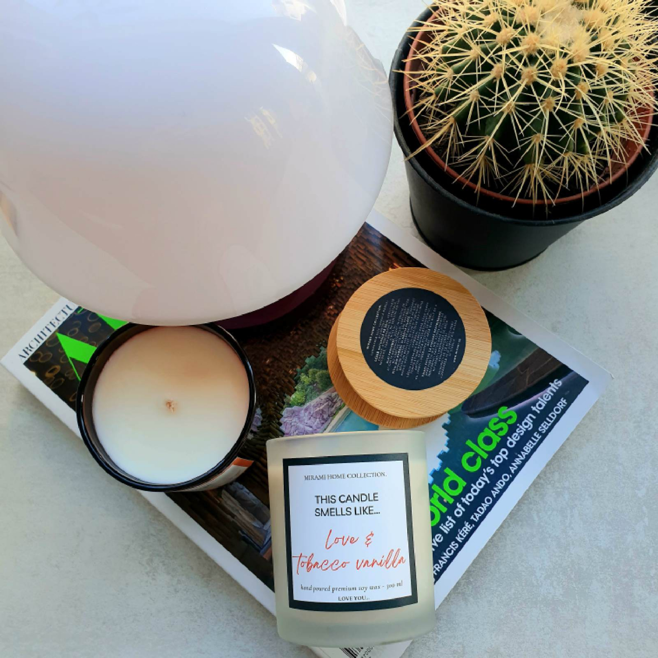 Lumânare parfumată din ceară de soia premium – THIS CANDLE SMELLS LIKE…Tobacco&Vanilla [4]