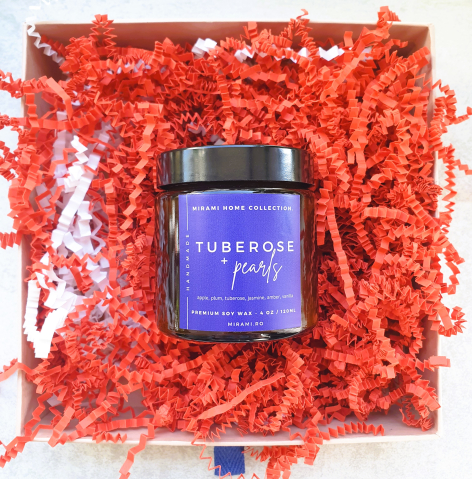 REFILL LINE - Lumânare parfumată din ceară de soia premium – Tuberose&pearls