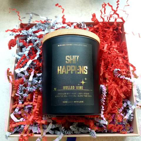 HOME ❤ COLLECTION - Lumânare parfumată din ceară de soia premium – MULLED WINE