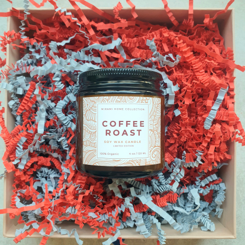 HOME ❤ COLLECTION - Lumanare parfumata din ceara de soia premium, COFFEE ROAST, 120ml