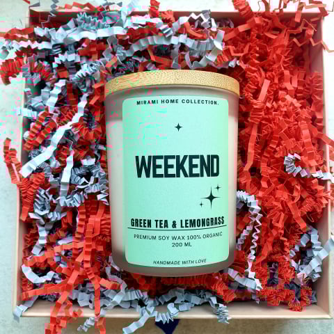 HOME ❤ COLLECTION - Lumânare parfumată din ceară de soia premium – WEEKEND