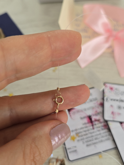 Colier pe fir transparent cu cristal Swarovski – model de inspirație [3]