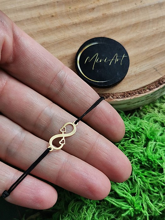 Bratara Infinit cu 2 inimi [2]