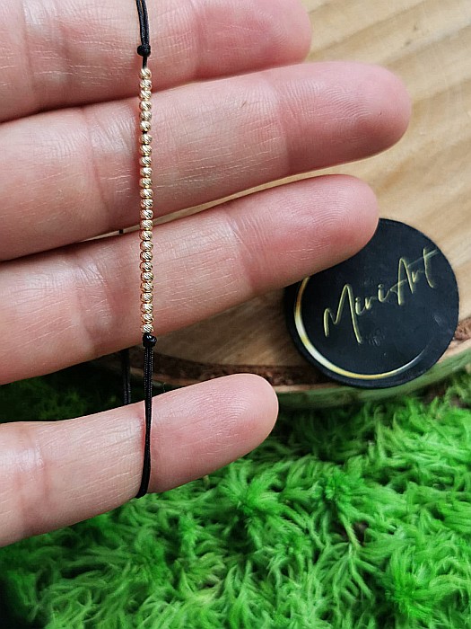 Brățara 25 Sfere Aur 1,8mm [2]